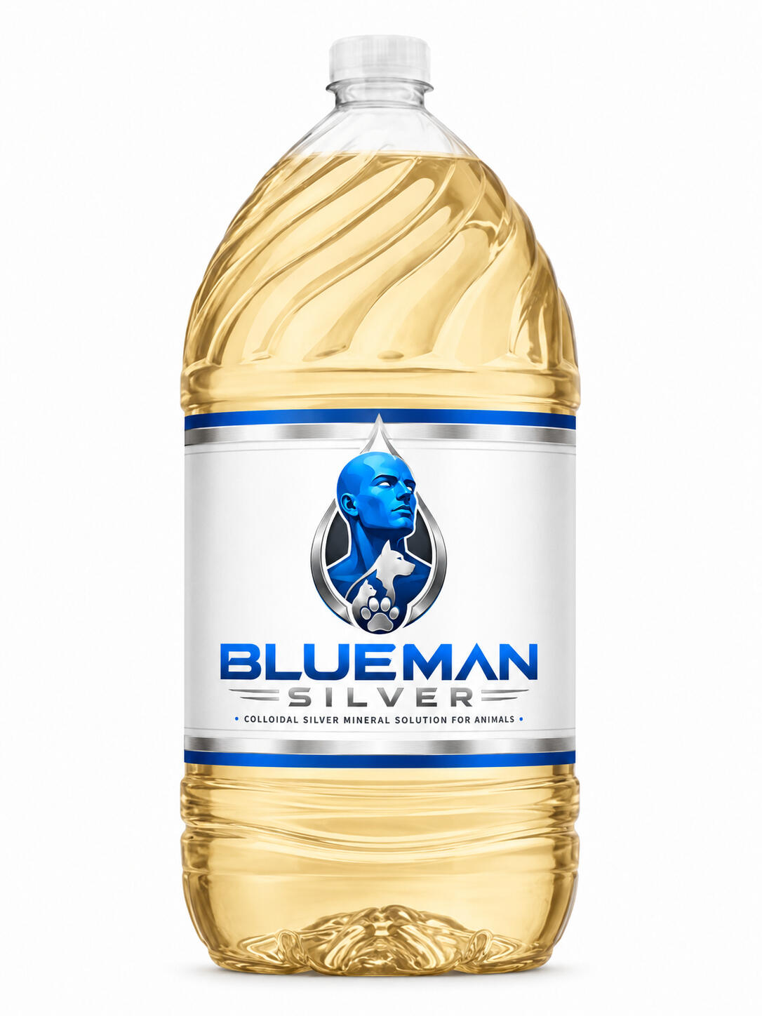 Blueman Premium Colloidal Silver Solution 1 Gallon Jug